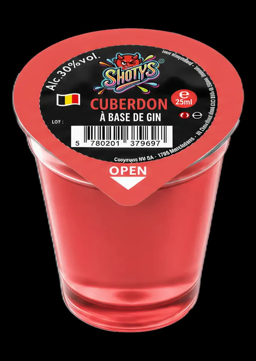 Gin Cuberdon, 25 ml Shotys shot