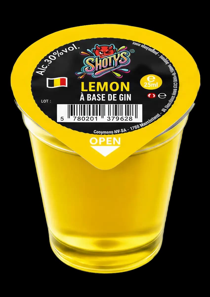 Gin Lemon, 25 ml Shotys shot