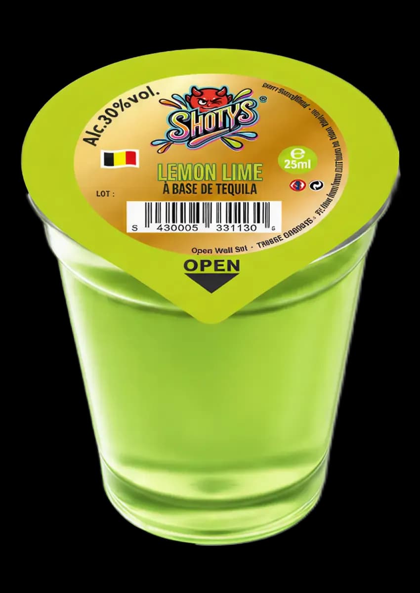 Tequila Lemon Lime, 25 ml Shotys shot