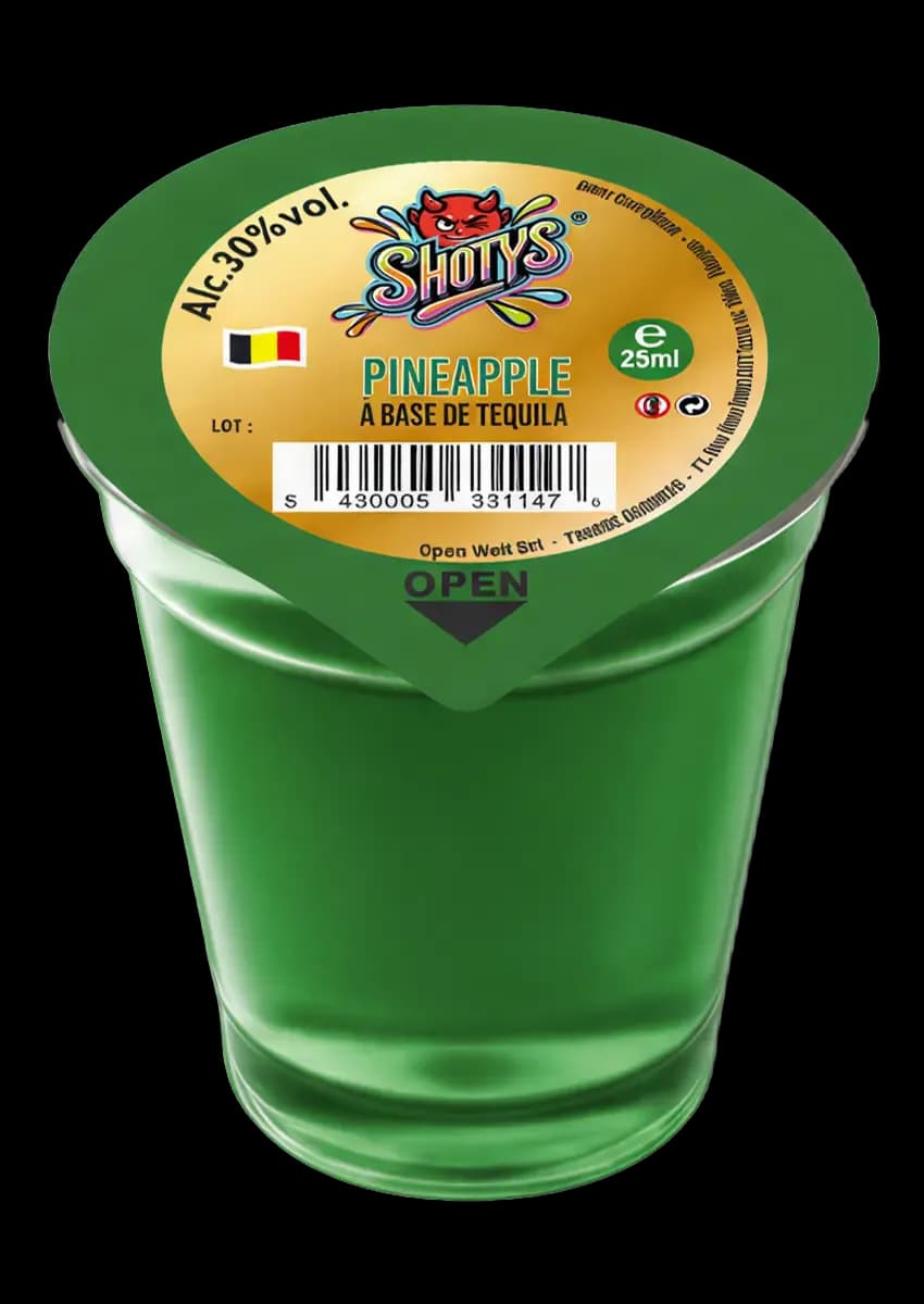 Tequila Pineapple, 25 ml Shotys shot