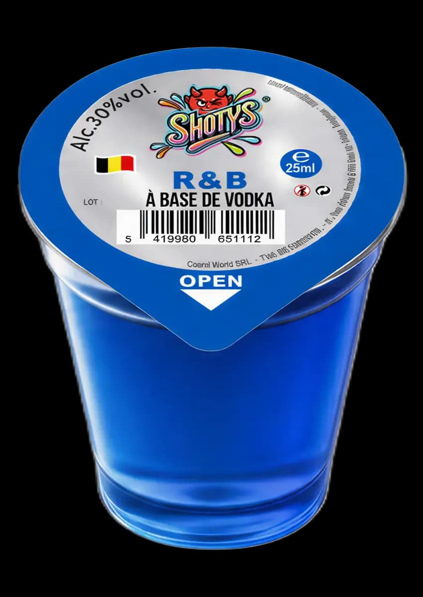 Vodka R&B, 25 ml Shotys shot