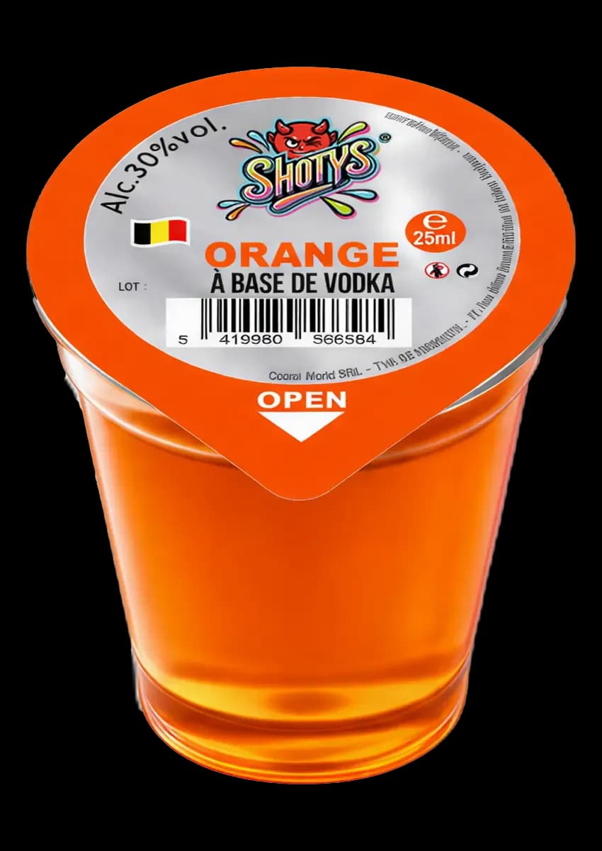 Vodka Orange, 25 ml Shotys shot