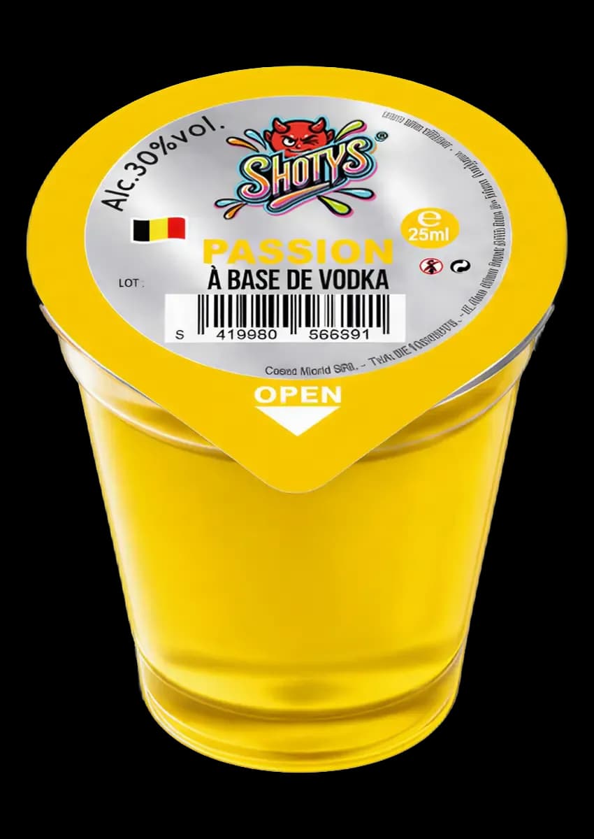 Vodka Passion, 25 ml Shotys shot